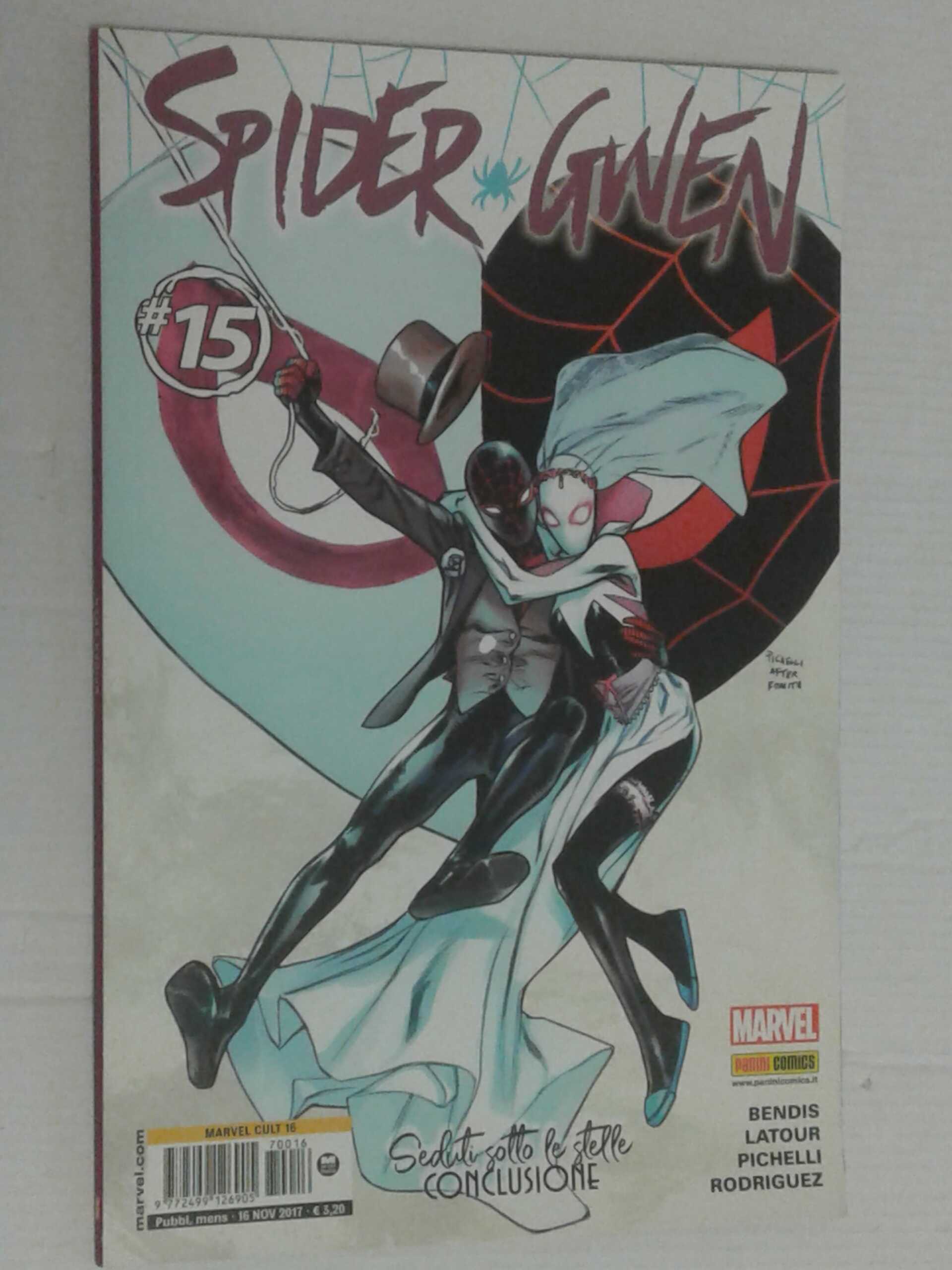 UOMO RAGNO- SPIDER-MAN- SPIDER GWEN- N°15- seduti sotto le stelle-  DI:RODRIGUEZ- EDIZIONI- MARVEL PANINI COMICS