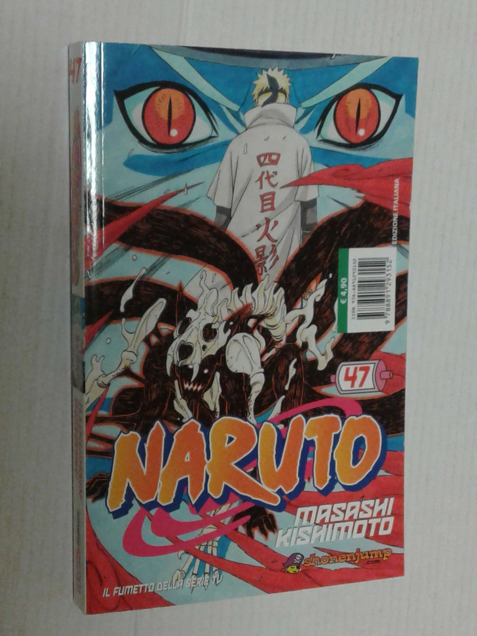 NARUTO IL MITO- SERIE ROSSA- N°47 ristampa grosso- MASASHI KISHIMOTO- MANGA  PANINI COMICS