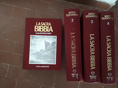 La Sacra Bibbia con tavole di Gustave Doré. 4 volumi senza cofanetto -  Edizione illustrata con testo ufficiale della Bibbia CEI 1974 libro,  Fabbri, 1977, Bibbia 